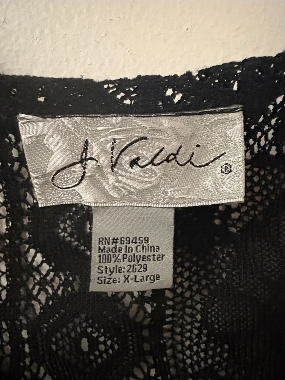 Black Lace Sleeveless Camisole with Tie Front - Picture 4 of 4